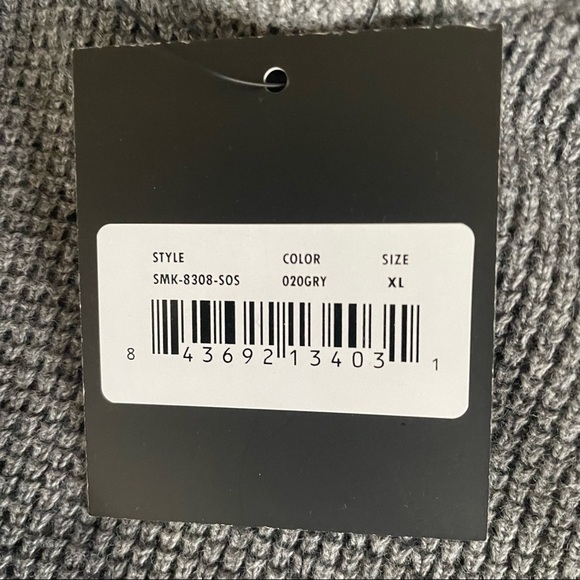 Stewart of Scotland Men’s Sweater Cotton Cashmere Size XL Waffle Knit New - Picture 4 of 8